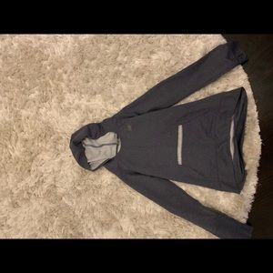 Gray and White, New Balance hoodie girls.